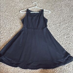 Express black midi dress with mesh details